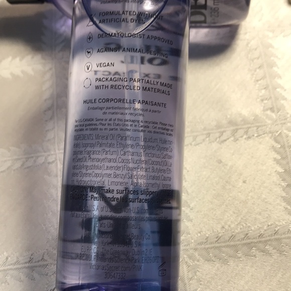 💜🌿 PINK Victoria Secret Lavender Body Set of 3 items (2x Oil, 1x Mist) 8oz 🌿 💜 - Picture 5 of 8